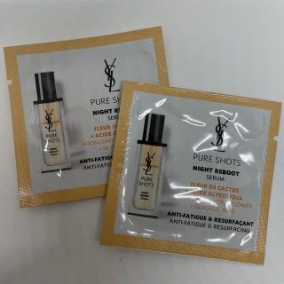 イヴサンローランボーテ(Yves Saint Laurent Beaute)のピュアショット　ナイトセラム　美容液　2包 イヴ・サンローラン 試供品サンプル(美容液)