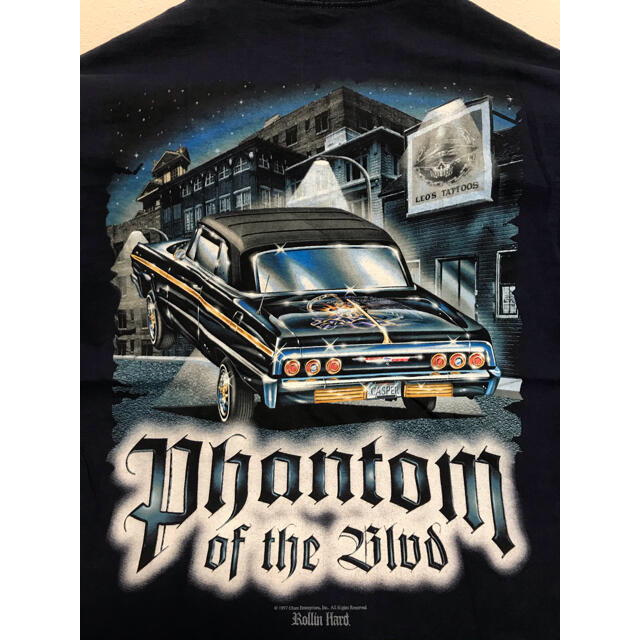 ブラックホ 新品 インパラ デイトン ローリンハード Hcrob M ローライダー Tシャツ シボレー ホットロッ