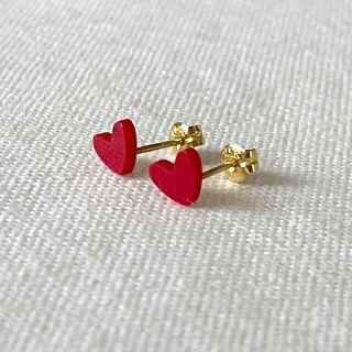 AHKAH18K ハートモチーフピアス-