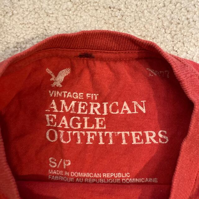 American Eagle(アメリカンイーグル)のアメリカンイーグル　American Eagle 長袖　シャツ　赤 メンズのトップス(Tシャツ/カットソー(七分/長袖))の商品写真