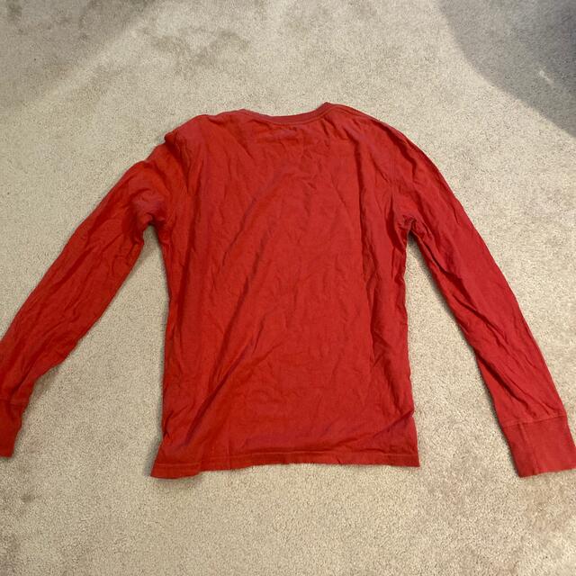 American Eagle(アメリカンイーグル)のアメリカンイーグル　American Eagle 長袖　シャツ　赤 メンズのトップス(Tシャツ/カットソー(七分/長袖))の商品写真