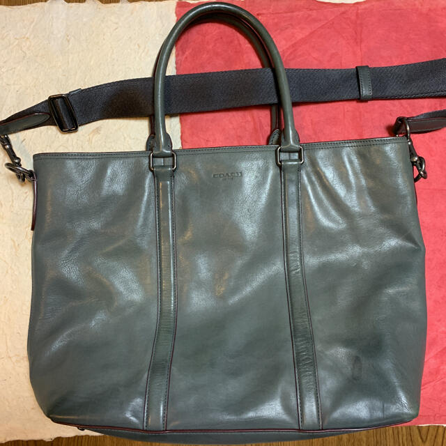 COACH(コーチ)のコーチ coach レザートートバッグ ビジネスバッグ　職人技の活きる逸品です メンズのバッグ(トートバッグ)の商品写真