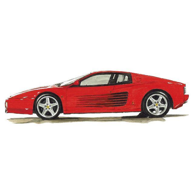 GC-1640フェラーリディーノ246GT/512限定版画サイン額装作家平右