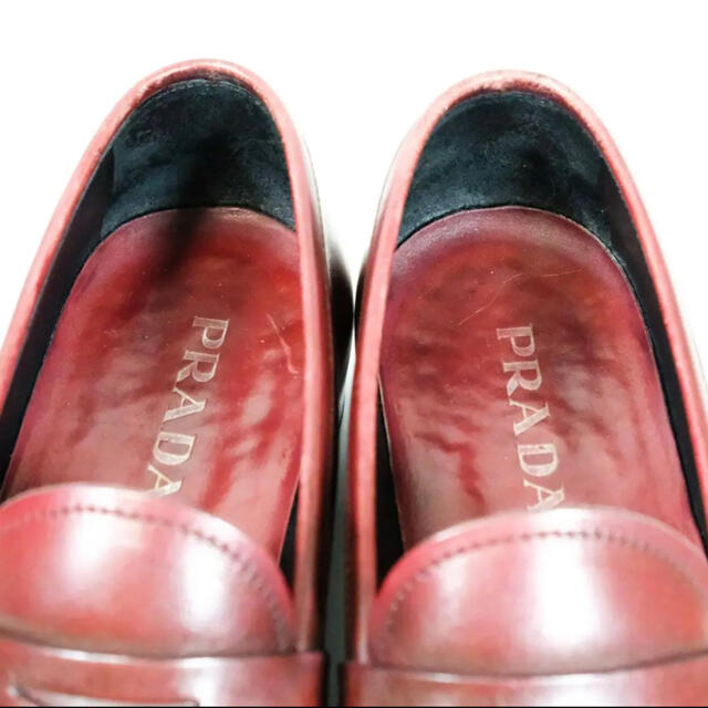 PRADA(プラダ)のプラダ サイズ:7.5(27.5cm相当) コイン ローファー ペニー メンズの靴/シューズ(ドレス/ビジネス)の商品写真
