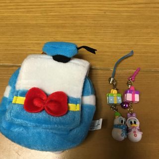 ドナルドダック(ドナルドダック)のドナルドダック　ランドセル型ポーチ&ストラップセット(キャラクターグッズ)