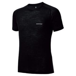 モンベル(mont bell)のモンベル スーパーメリノウール L.W. Tシャツ 黒 3点セット(Tシャツ/カットソー(半袖/袖なし))