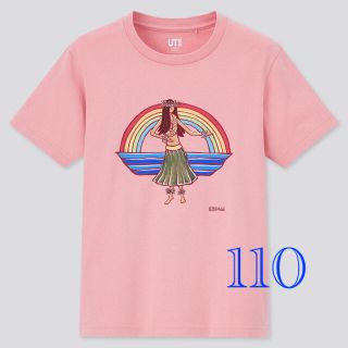 ユニクロ(UNIQLO)の新品⭐︎未使用 ヘザーブラウン Tシャツ ユニクロ 110(Tシャツ/カットソー)