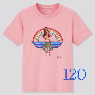 ユニクロ(UNIQLO)の新品⭐︎未使用 ヘザーブラウン Tシャツ ユニクロ 120(Tシャツ/カットソー)