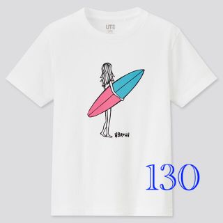 ユニクロ(UNIQLO)の新品⭐︎未使用 ヘザーブラウン Tシャツ ユニクロ 130(Tシャツ/カットソー)