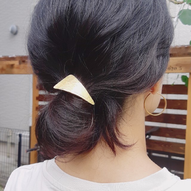 ヘアーカフ ハンドメイドのアクセサリー(ヘアアクセサリー)の商品写真