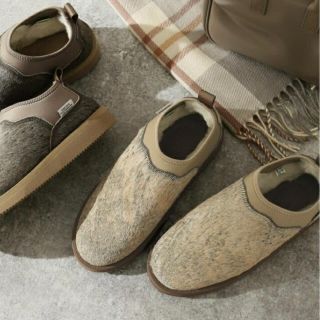 スイコック(suicoke)のSUICOKE スイコック ハラコスリッポン US7 25cm(スリッポン/モカシン)