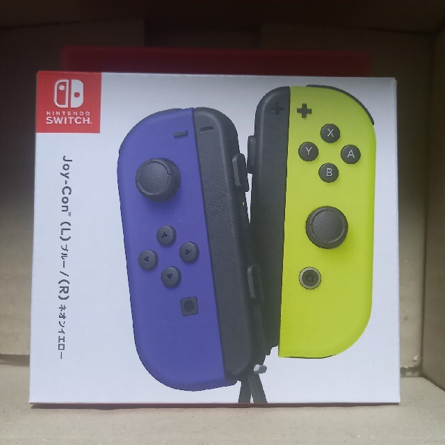 任天堂(ニンテンドウ)の【新品】Nintendo Switch Joy-Con ブルー/ネオンイエロー  エンタメ/ホビーのゲームソフト/ゲーム機本体(その他)の商品写真