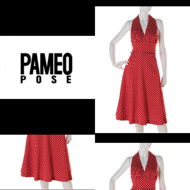 PAMEO POSE(パメオポーズ)のタグ付き pameopose TRIPP NYC_オードリー風ドレス レディースのワンピース(ひざ丈ワンピース)の商品写真