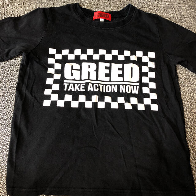 GREED 半袖 Tシャツ S 黒 ロゴ ブランド 黒色 130 140 150 | フリマアプリ ラクマ