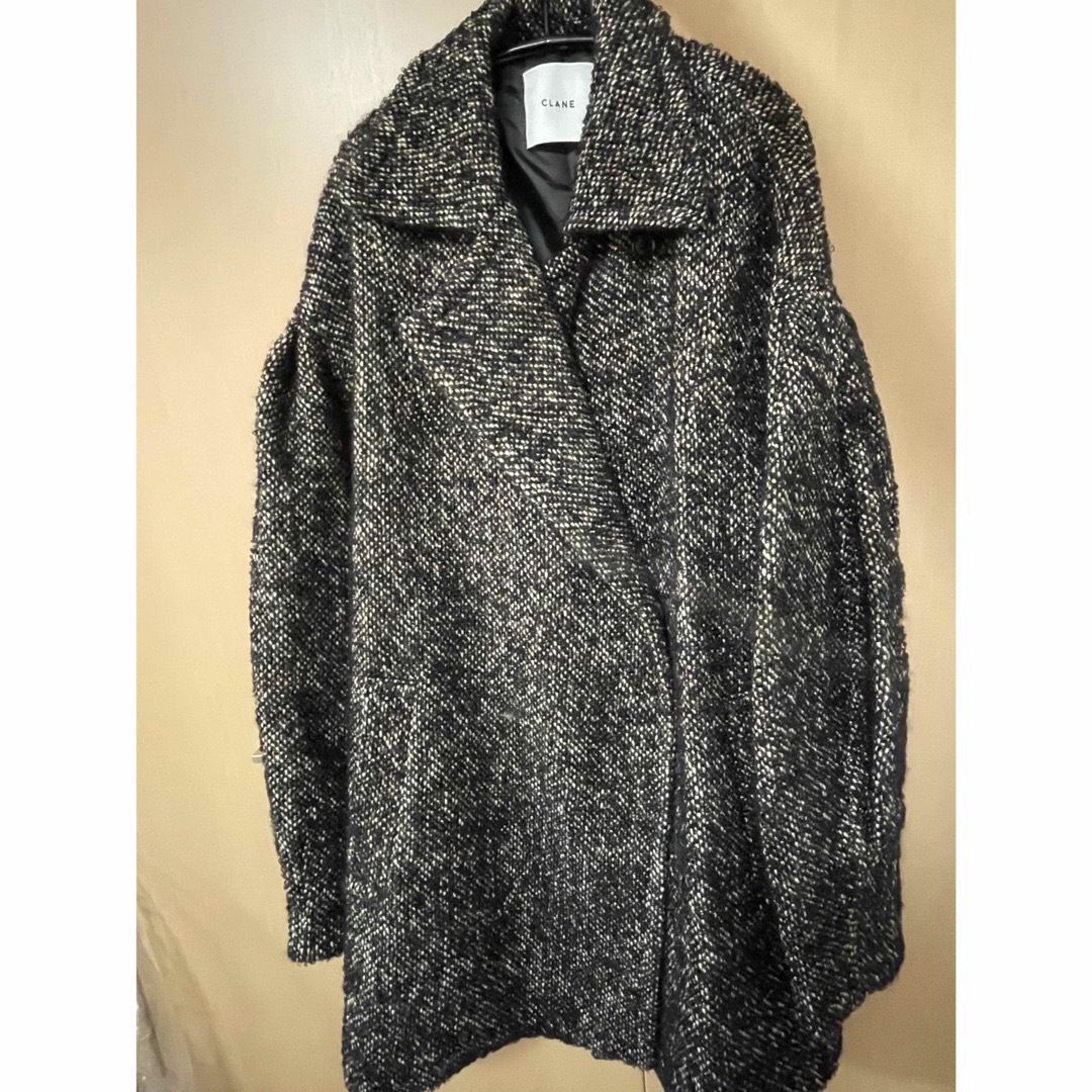 STUDIOUS(ステュディオス)のCLANE クラネ　MIX LOOP TWEED BOX COAT レディースのジャケット/アウター(ブルゾン)の商品写真