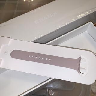 アップルウォッチ(Apple Watch)のApple Watch 純正ベルト片側　M/L ダスティピンク　３８Ｍ(ラバーベルト)