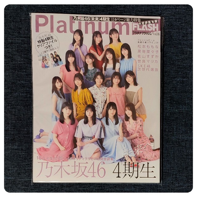 乃木坂46(ノギザカフォーティーシックス)のPlatinum FLASH vol.16/付録クリアファイル・応募券なし エンタメ/ホビーの雑誌(アート/エンタメ/ホビー)の商品写真