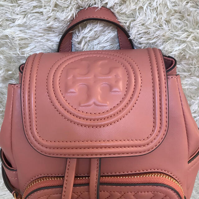 極美品✨TORY BURCH フレミング バックパック レザー タッセル ピンク ...