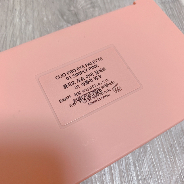 CLIO アイシャドウパレット 01 シンプリーピンク コスメ/美容のベースメイク/化粧品(アイシャドウ)の商品写真