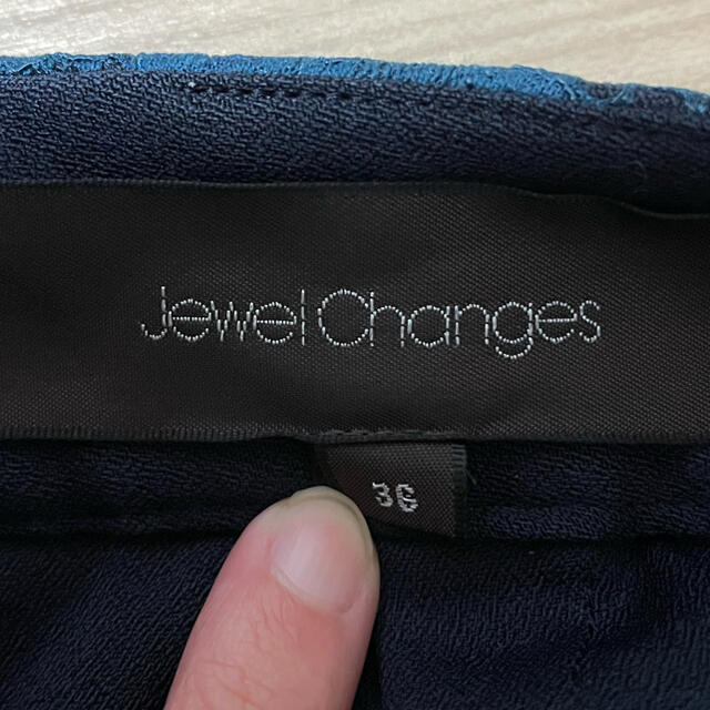 Jewel Changes(ジュエルチェンジズ)の【9/26まで中値下げ】ジュエルチェンジズ  レーススカート レディースのスカート(ひざ丈スカート)の商品写真