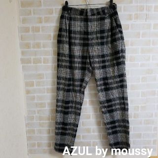 アズールバイマウジー(AZUL by moussy)のAZULbymoussy  チェックテーパードパンツ(カジュアルパンツ)