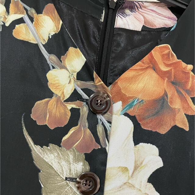 eimy istoire(エイミーイストワール)のエイミーイストワール　花柄黒ロングワンピース レディースのワンピース(ロングワンピース/マキシワンピース)の商品写真
