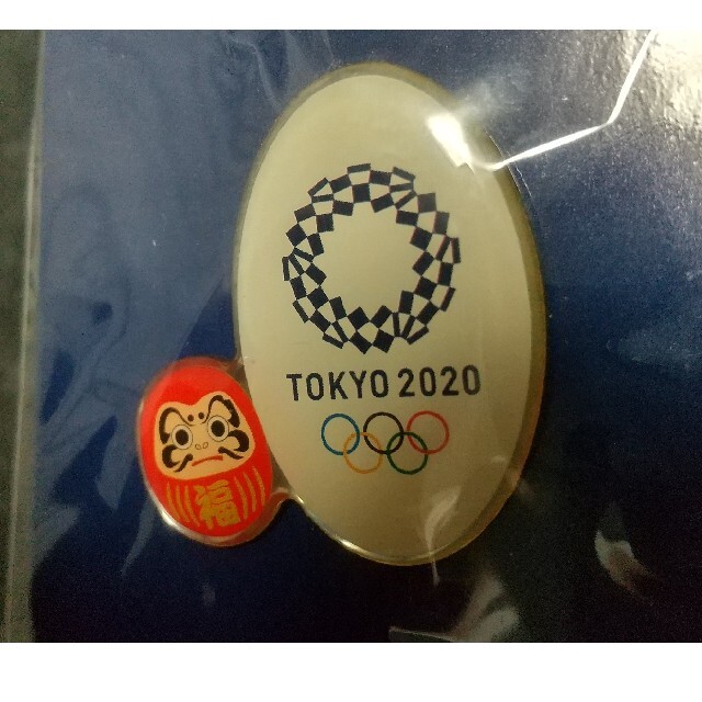 東京オリンピック　限定ピンバッジ　だるま エンタメ/ホビーのアニメグッズ(バッジ/ピンバッジ)の商品写真