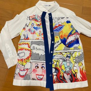 ツモリチサト(TSUMORI CHISATO)のツモリチサト⭐︎アメコミ風シルクシャツ(シャツ/ブラウス(長袖/七分))