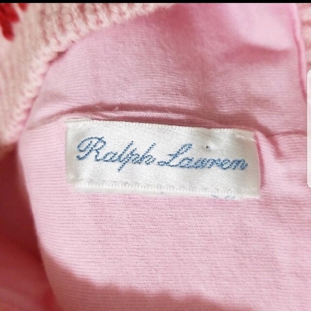 Ralph Lauren(ラルフローレン)の新品　RALPH LAUREN　くま耳 ニット帽 / クロスバックビブ / 靴下 キッズ/ベビー/マタニティのベビー服(~85cm)(その他)の商品写真