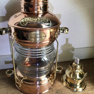 【銅&真鍮】アンカーランプ　オイルランプ(ライト/ランタン)