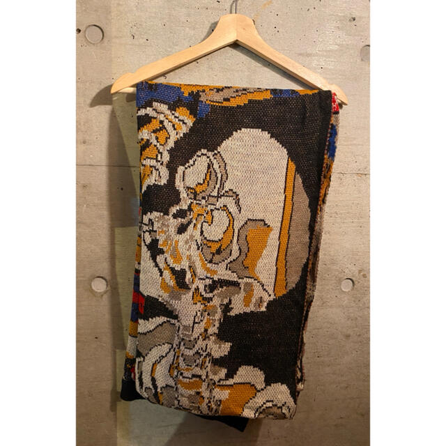 NIPPONIA KNIT STOLE / 餓者髑髏『歌川国芳 相馬の古内裏』