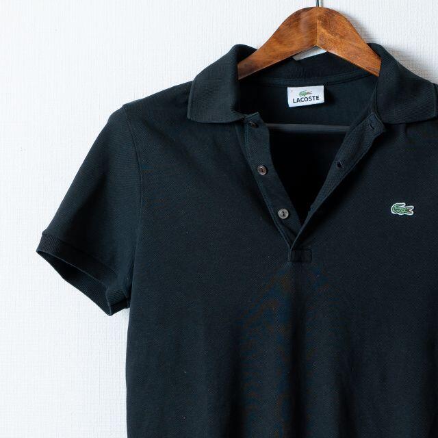 LACOSTE(ラコステ)のRyu594様専用　LACOSTE 　ラコステ　ポロシャツ　半袖　黒 メンズのトップス(ポロシャツ)の商品写真