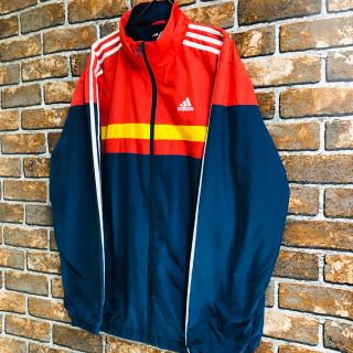 [adidas]  レア/希少 アディダス Sサイズ ジャージ ネイビー