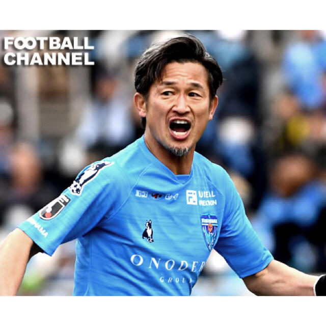 2019横浜FC ホームオーセンティックユニフォームL#11三浦知良フルサイン入 スポーツ/アウトドアのサッカー/フットサル(ウェア)の商品写真