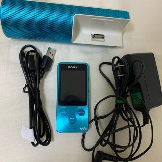 ウォークマン(WALKMAN)のSONY ウォークマン NW-S785  スピーカー付き　ブルー(ポータブルプレーヤー)