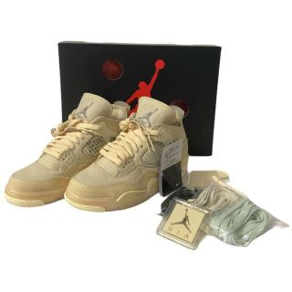 ナイキ(NIKE)のナイキ オフホワイト NIKE OFF-WHITE WMNS JORDAN4(スニーカー)