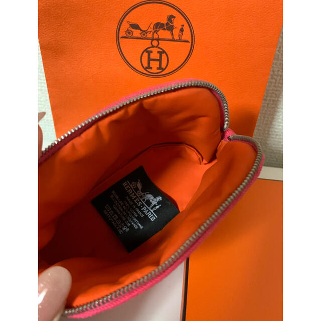 エルメスボリードポーチハイビスカスミニミニピンク HERMES 付属品なし