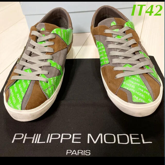 PHILIPPE MODEL(フィリップモデル)の【新品】PHILIPPEMODEL  パッチワークスニーカー 42 イタリア製 メンズの靴/シューズ(スニーカー)の商品写真
