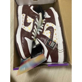 シュプリーム(Supreme)のsb dunk Supreme 26.5 Brown (スニーカー)