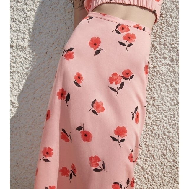 ZARA(ザラ)のZARA　リネンブレンド　プリントスカート　Sサイズ レディースのスカート(ロングスカート)の商品写真