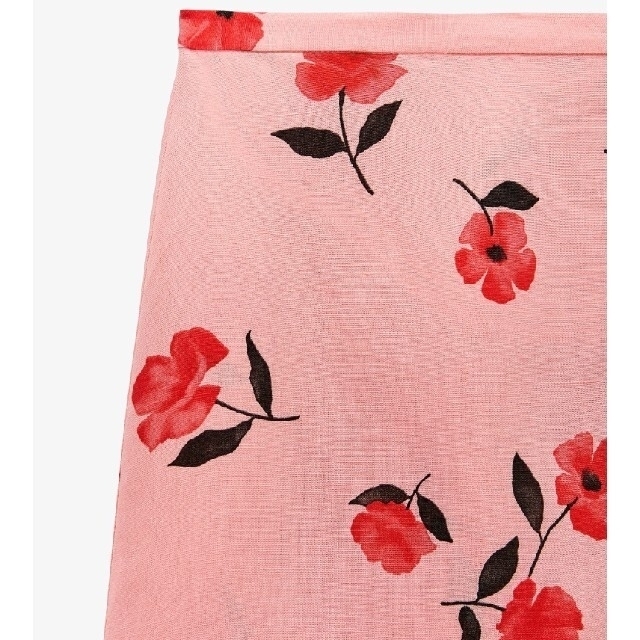 ZARA(ザラ)のZARA　リネンブレンド　プリントスカート　Sサイズ レディースのスカート(ロングスカート)の商品写真
