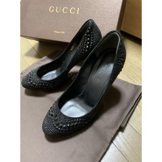 グッチ(Gucci)の【定価 171,000円】GUCCI  グッチ　パンプス　ビジュー(ハイヒール/パンプス)