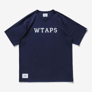 ダブルタップス(W)taps)の貴重　wtaps college xl ネイビー(Tシャツ/カットソー(半袖/袖なし))