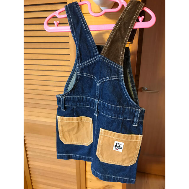 CHUMS(チャムス)のCHUMS オーバースカート デニム kids M キッズ/ベビー/マタニティのキッズ服女の子用(90cm~)(スカート)の商品写真