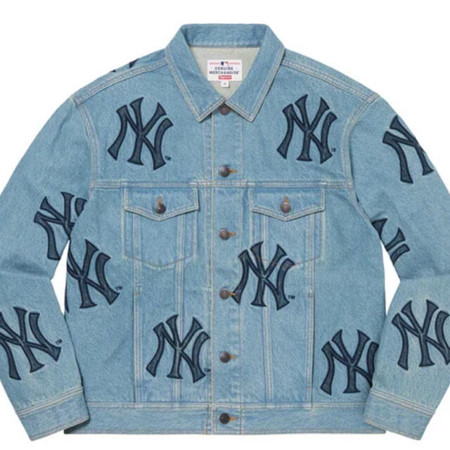 Supreme(シュプリーム)のSupreme New York Yankees Denim Jacket S メンズのジャケット/アウター(Gジャン/デニムジャケット)の商品写真