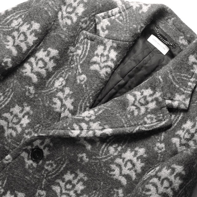 DRIES VAN NOTEN(ドリスヴァンノッテン)の新品税込31.5万ドリスヴァンノッテンジャガードチェスターフィールドコート46 メンズのジャケット/アウター(チェスターコート)の商品写真