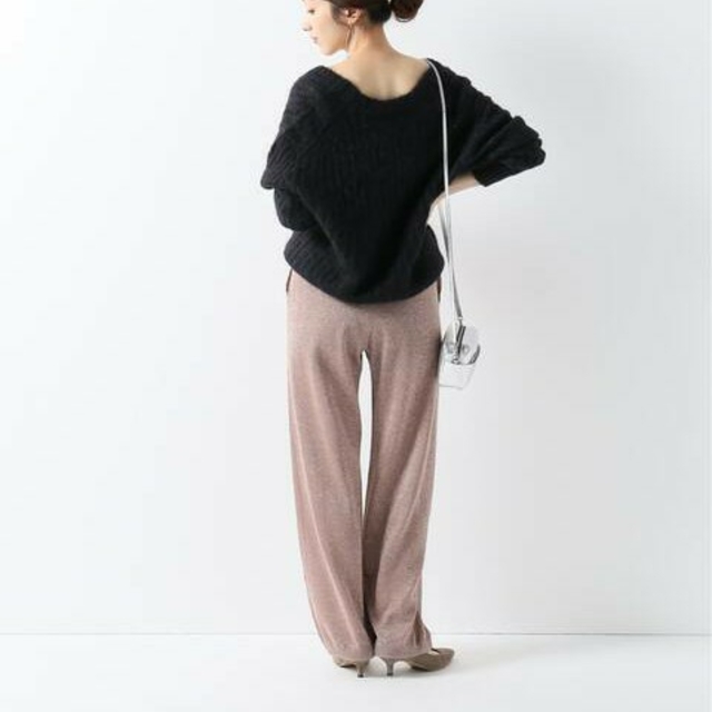 IENA(イエナ)のIENA LA BOUCLE LUNAR タートルネックニットワンピース　ラメニ レディースのワンピース(ロングワンピース/マキシワンピース)の商品写真