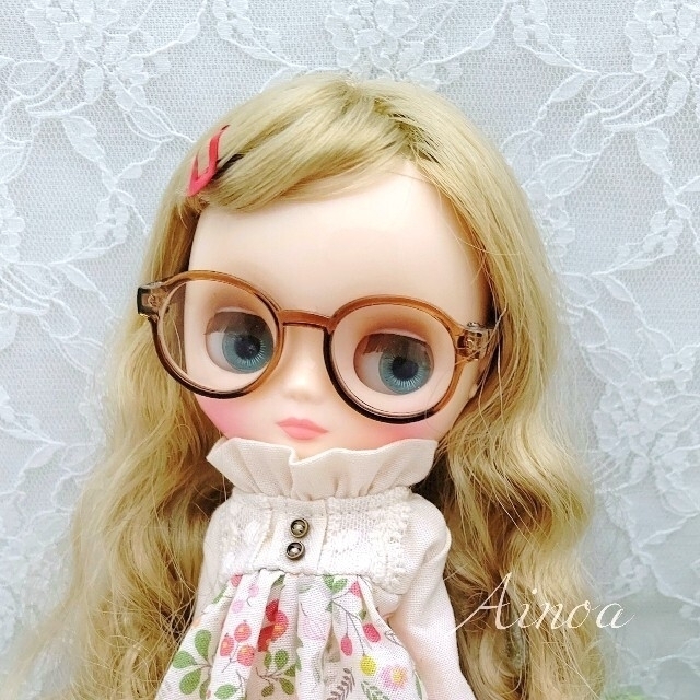 ミディブライス用 眼鏡 メガネ ハンドメイドのぬいぐるみ/人形(人形)の商品写真