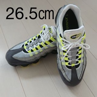 ナイキ(NIKE)のナイキエアー ヴェイパーマックス95 ネオンイエロー26.5(スニーカー)