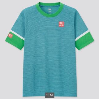 ユニクロ(UNIQLO)のユニクロ NKドライEXクルーネックTシャツ 21FRA 錦織圭 (ブルー)(Tシャツ/カットソー(半袖/袖なし))